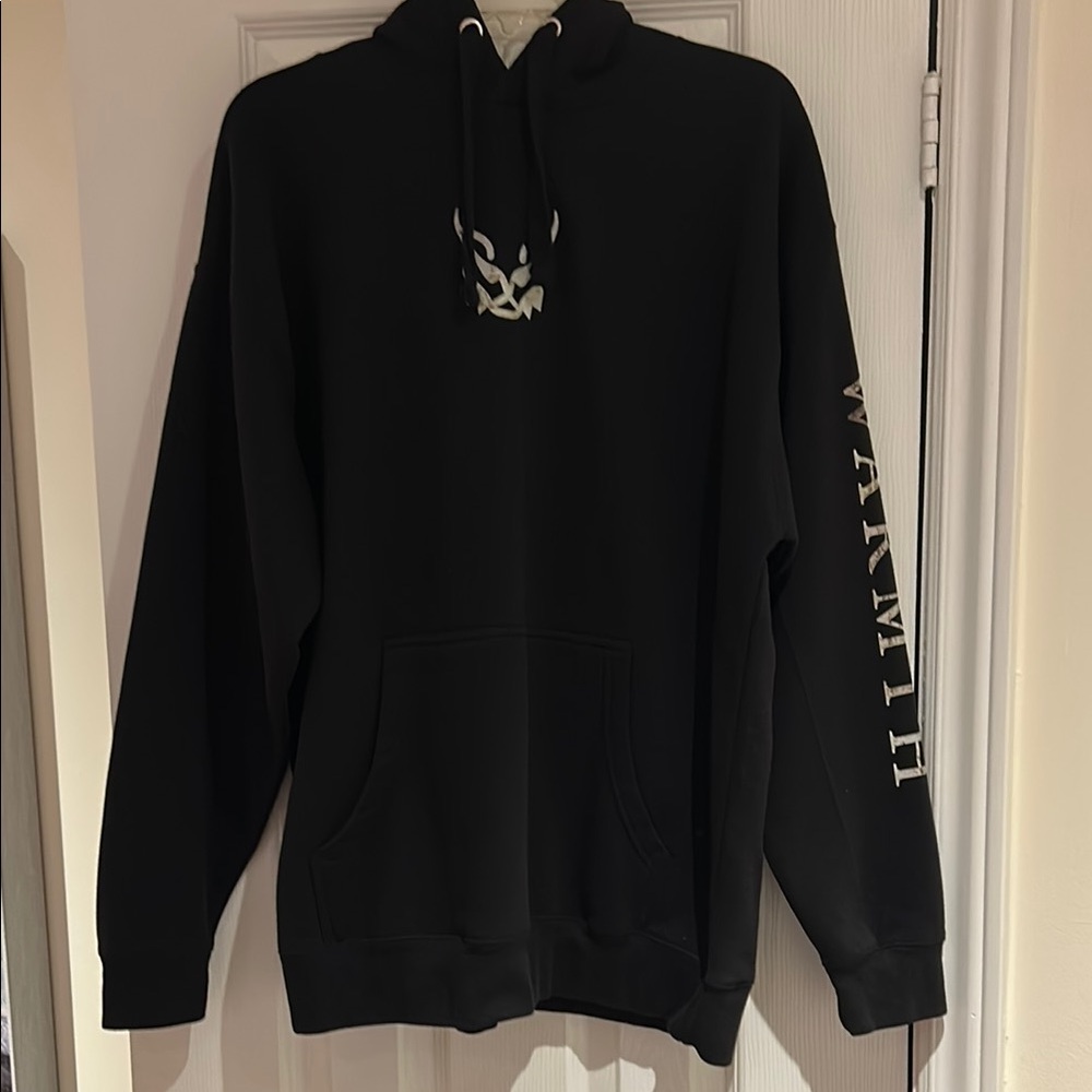Black Hoodie with Graphic Design